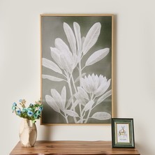 Deco Green Culture Kanvas Tablo - Yeşil / Beyaz - 90X60 cm