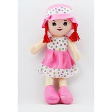 Pembe Elbiseli Oyuncak Bez Bebek 50 cm Kayalargroup Bez Bebek