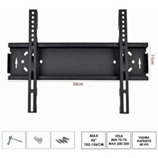 Onvo 40" Sabit Askı Aparatı Montaj Tipi Ekran Boyutu 40" İçin Turkuaz Renkli Güçlü Askı