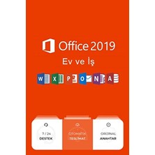 Office 2019 Ev ve Iş Dijital Lisans