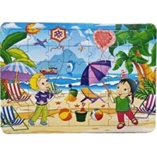 Çocuklar Için 2'li Karton Yapboz Puzzle Seti - 2 Farklı Yapboz