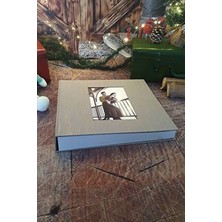 Aledo Fotoğraf Albümü Mavi Renkli 10X15 cm 500'LÜK Koton Desenli Klasörlü Yatay ve Dikey Özellikli