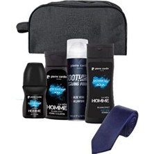 Çantalı Erkek Bakım Seti + Lacivert Kravat