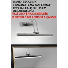 Sara Krom Beyaz Işık Flüt Aplik Duvar Aydınlatması GU10 Duy Tipi ile Şık Tasarım