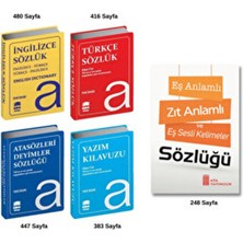 Ema Kitap Sözlük Seti Türkçe-Ingilizce-Atasözleri Yazım Klavuzu ve Eş Anlamlı Zıt Anlamlı (5 Kitap)