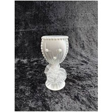 Sırmalı Home El İşi Beyaz Bardak Takı Iğneliği Nikah ve Düğünler İçin Özel Gün Temalı