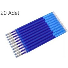 20 Adet Uçan Kalem Mavi Renk Orta Boy Uçan Kalem