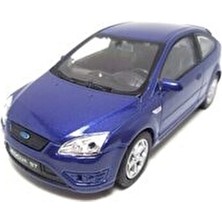 Welly Ford Focus St 1:32 / 1:36 Ölçekli Lacivert Diecast Model Araba Detaylı Tasarım ve Metal Gövde