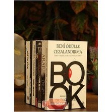 Tasagram Book Yazılı Metal Kitap Desteği Kırmızı Renkli Dekoratif Aksesuar 2 Li Set Ev ve Ofis İçin