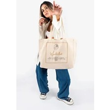 The Lycos "wanderlust" Canvas Tote Omuz ve Plaj Çantası