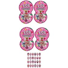 L.o.l Surprıse Hacıyatmaz Figür Bebek Çeşitleri ve Şekerleme 4 Adet