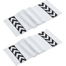Sergeant 30X100 cm %100 PAMUK(450 Gsm) Beyaz 2'li Spor Havlusu Fitness Gym Golf Boks Havlusu
