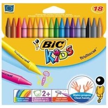 Bic Bıc Pastel Boya Plastidecor 18 Renk Silinebilir Turuncu 829771 Modeli ile Çocuklar İçin