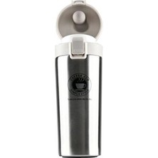 Elzem Shop Kilitli Çift Katmanlı Paslanmaz Çelik Termos Bardak Araç Kahve Çay El Termos