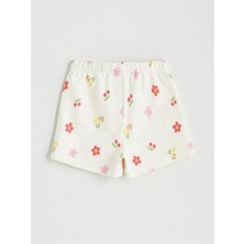 Lc Waikiki Yeni Sezon Beli Lastikli Baskılı Kız Çocuk Şort