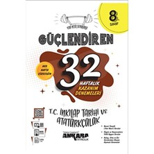 Ankara Yayıncılık 8. Sınıf LGS İçin Kitapsenin Inkılap Tarihi Deneme Güçlendiren 32 Haftalık Kitap