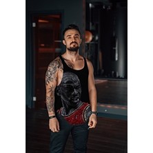 Freeyez  Sporcu Atleti Jordan Gym Fitness Tank Top Örme Kumaş Nefes Alabilir Kalıp