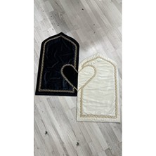 Kalpli Seccade - Kalp Seccade - Eşli Kalp Seccade Seti - Inci Tesbih Hediyeli - Safir