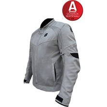 Xspeed X-Evo Yazlık Fileli Korumalı Motosiklet Montu Yeni Sezon Gri 6XL Mevsimlik Kullanım İçin Özel Tasarım