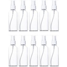 Deconation 10 Adet 100 ml Boş Sprey Pet Şişe Kolonya ve Sıvı Ürünler İçin Kullanım