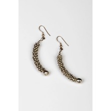 Etnik Otantik Pirinç Küpe