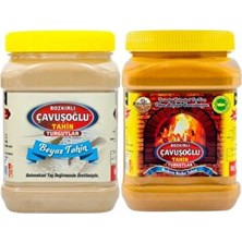 Kepeksiz Tahin Tanışma Seti (Odun Ateşinde Çifte Kavrulmuş 930G + Tek Kavrulmuş Beyaz Tahin 930G)