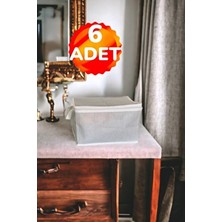 6 Adet Çorap Havlu Iç Çamaşırı Sütyen Düzenleyici Mini Hurç 30X20X18 cm