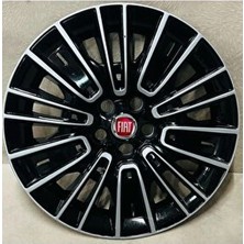 Jant Kapak 4 Adet Fiat Egea Urban 16"inç Siyah Gri