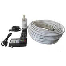 Hd Uydu Alıcı 20 mt Rg6/u6 Anten Kablosu Tekli 1 Li  Lnb Set HDMI Full Hd
