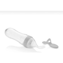 Yenidoğan Sıkmalı Kaşık Biberon Gri Renkli Kullanım Kolaylığı Sunan Tasarım