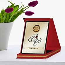 BK Gift Kırmızı Plaket Ödülü Yılın En İyi Patronu - 4 Özel Tasarım ve Şık Desen