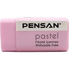 Pensan Pastel Çok Renkli Silgi Rainbow Set - 1 Adet Pembe Renkli Kullanışlı Silgi