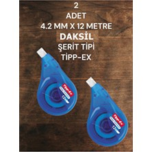 2 Adet  4.2 mm x 12 Metre  Sıvı Silici  Şerit Tipi Tipp-Ex
