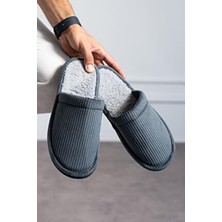 ModaFrato Fitilli Düz Unisex Ev Terliği Kışlık Kadın Erkek Terlik