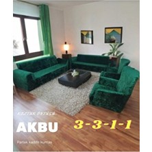 Parlak Kadife Koltuk Örtüsü | Lastikli Kanepe Örtüsü | Lastikli Koltuk Örtüsü | 3311 Zümrüt Yeşil