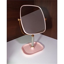 Lale Ayaklı Taşlı Masa Makyaj Aynası