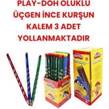 Play-Doh Çok Renkli Oluklu Üçgen İnce Kurşun Kalem 3 Adet Yollanmaktadır