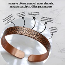 Zırh "dualı Dövmeli Bakır Bileklik - Şık ve Ruhani Tasarım