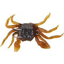 Genba Silikon Iğneli Yengeç Mavi 6x8 cm 18 gr Suni Yem Çeşidi ile Balık Avında Etkili