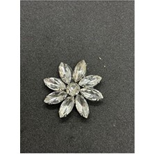 Ütüyle Yapışan Parlak Taşlı Aplik  Kristal Taşlı Ayakkabı, Çanta ve Kıyafet Aksesuarı (3,5x3,5 Cm.)