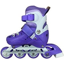 crayz toys Profesyonel Işıklı Silikon Tekerlekli Ayarlanabilir 2+2 Unisex Pateni Çocuk ve Yetişkin İçin