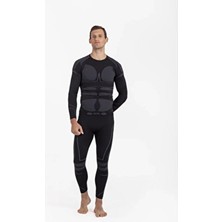 Oil Company Unisex Kışlık Sporcu Kayakçı Motorcu Termal Içlik Üst Seamless III. Seviye Pro Siyah Renk
