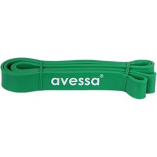 Latex Güç Bandi 32 mm Sert (208CM x 3,5 x 32MM) Yeşil
