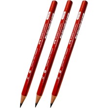 Kalemim Jumbo Üçgen Başlangıç Kalemi Siyah 2.5 B 3 Adet Faber Jumbo Kurşun Kalem Oluklu Gövde Triangular