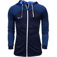 Nike Dri-Fit Strike Lacivert Erkek Ceket Kapüşonlu Uzun Kol Fermuarlı Spor Tarzı - DH8768-451