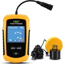 LCD Renkli Ekran Taşınabilir Kablolu Balık Bulucu 100 M Nlik Aralığı Sonar Yankı Iskandil Balık Bulucu