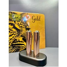 Orijinal Metal Kılıflı Taşlı ve Gazlı 2 Adet Clipper Çakmak