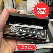 Hohner Isme Özel 10 Delikli Gri Mızıka Professional Harmonica - Yüksek Kalite ve Dayanıklılık