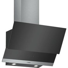 Bosch DWK065G60 60 cm Yatay Cam Davlumbaz Siyah Renkli Eğimli Duvar Tipi Alüminyum Filtre