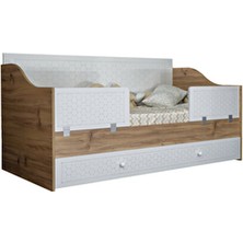 Ersel Montessori Lazerli Bebek Odası Takımı, Kapaklı Dolap,full Set 90 X190 80 x 180 Yavrulu